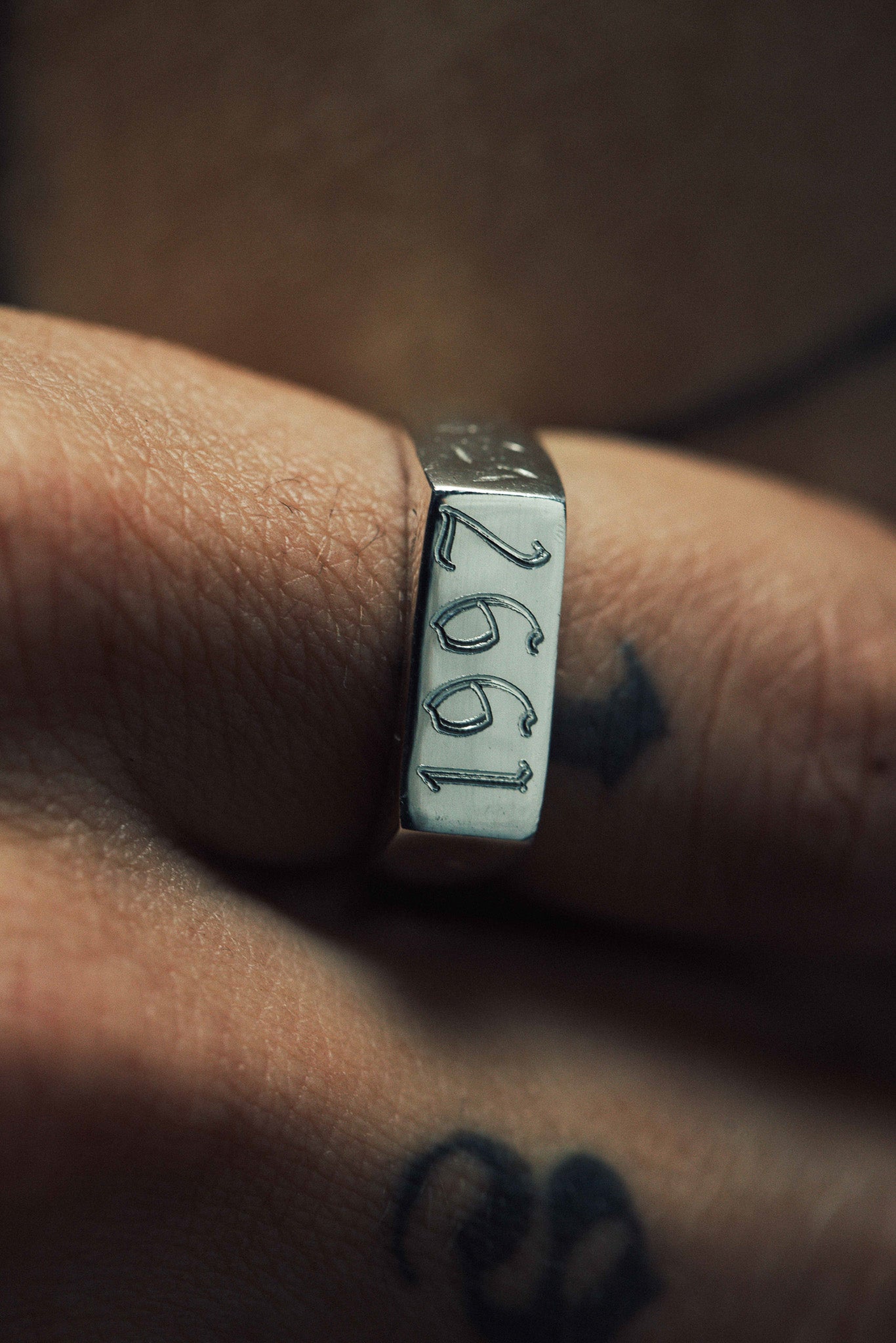 Year Signet - White Sapphire