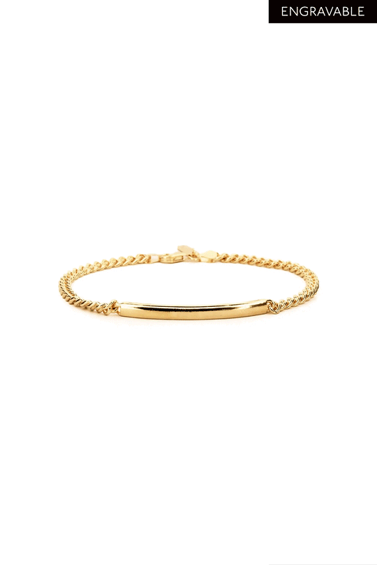 ID Bracelet | Gold