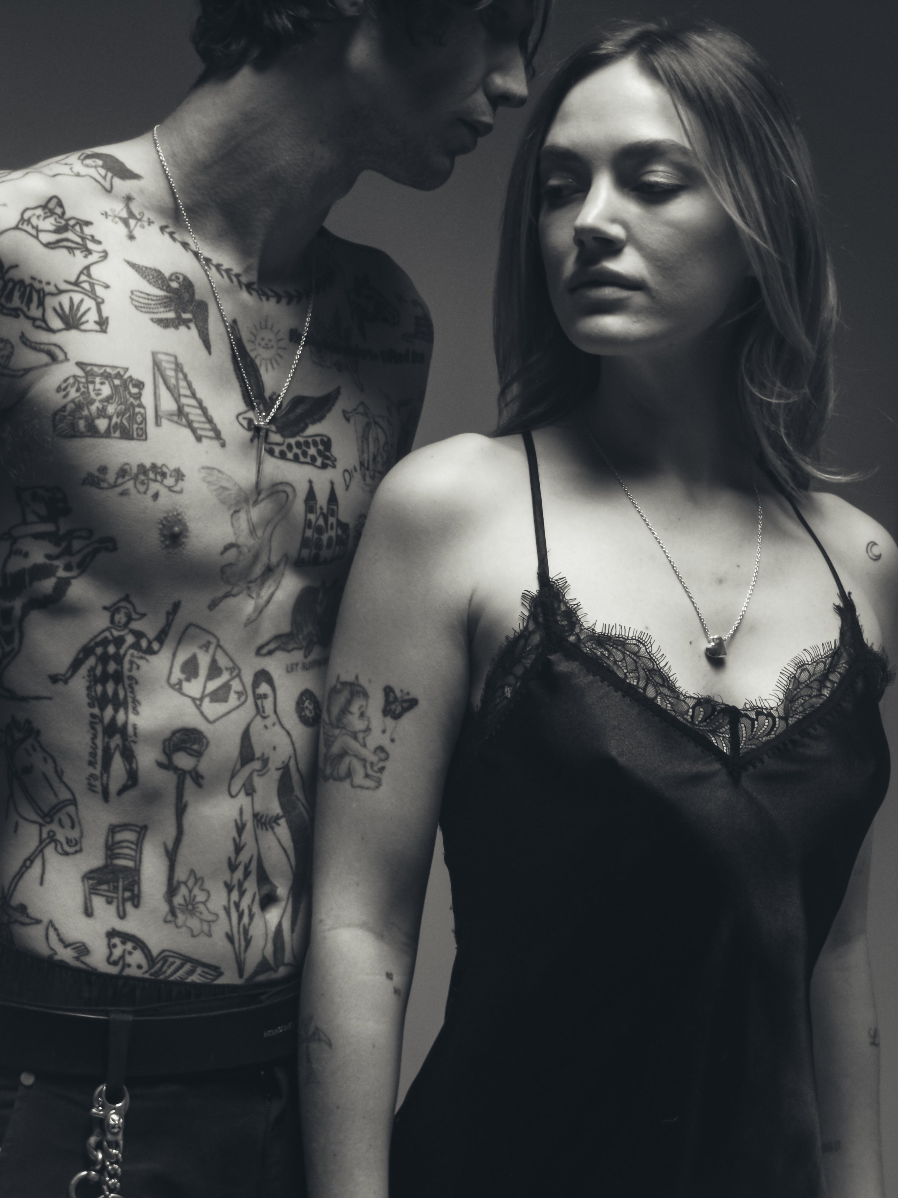 Stabbed Heart Necklace - Set – Lox & Chain