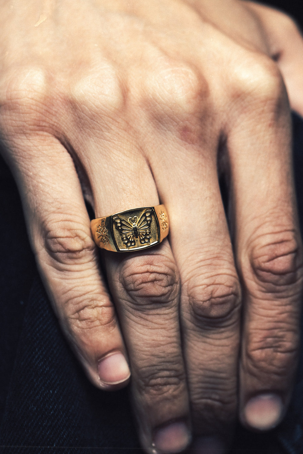 Butterfly Signet I Gold