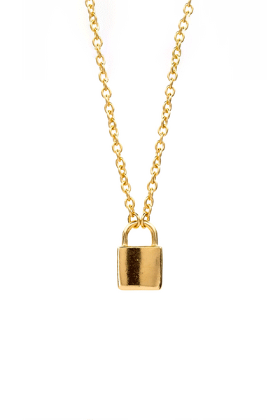 ★関税込★STONE HENgE★U Lock 14K T1969 necklace★ 스톤헨지] U-LOCK 14K 화이트골드 목걸이 T1969(W) - 스톤헨지