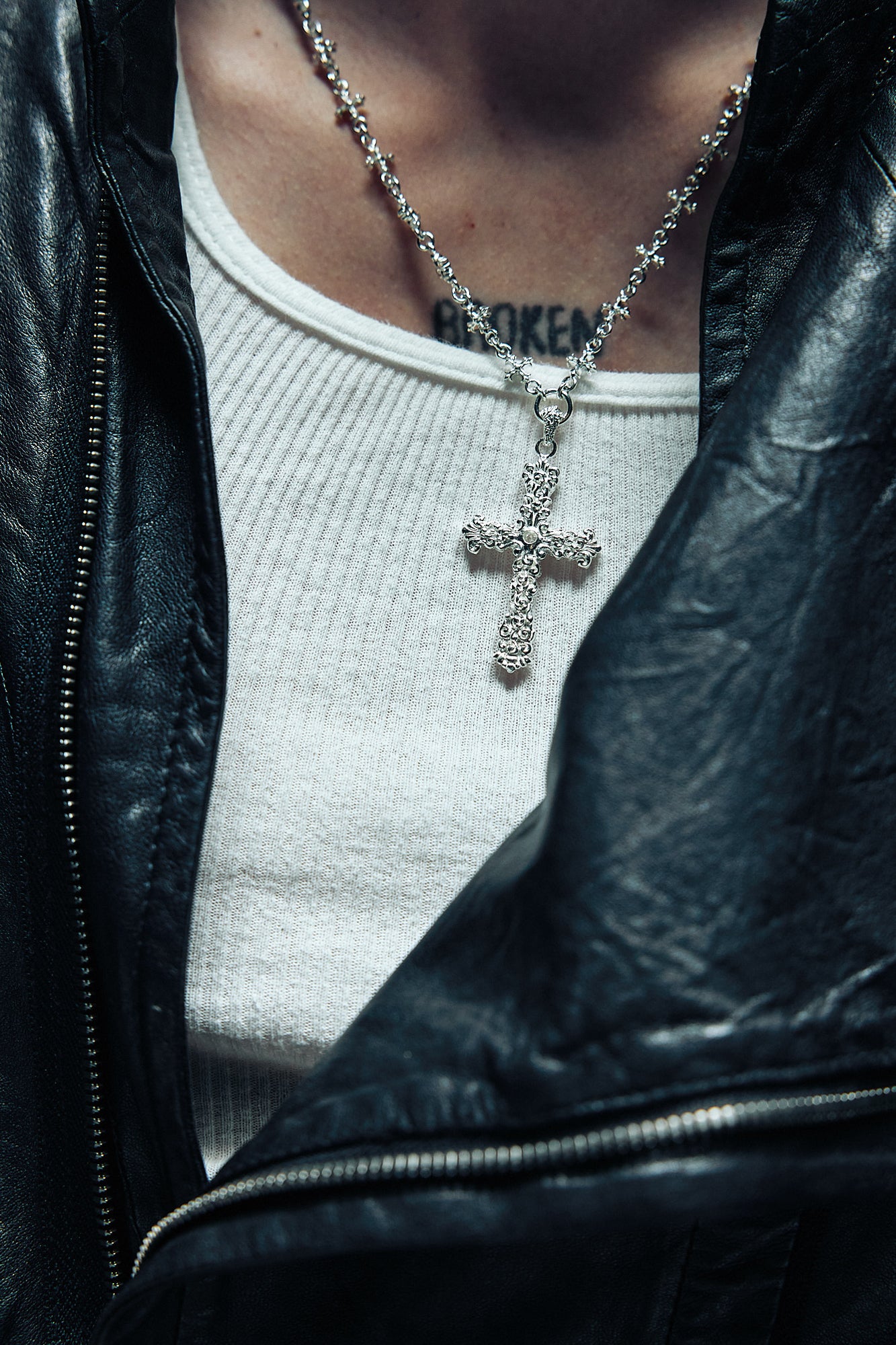 Baroque Cross Necklace – Lox & Chain