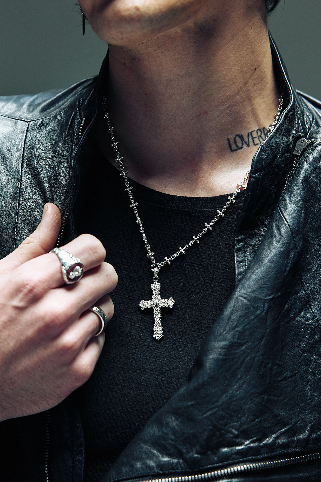 Baroque Cross Necklace