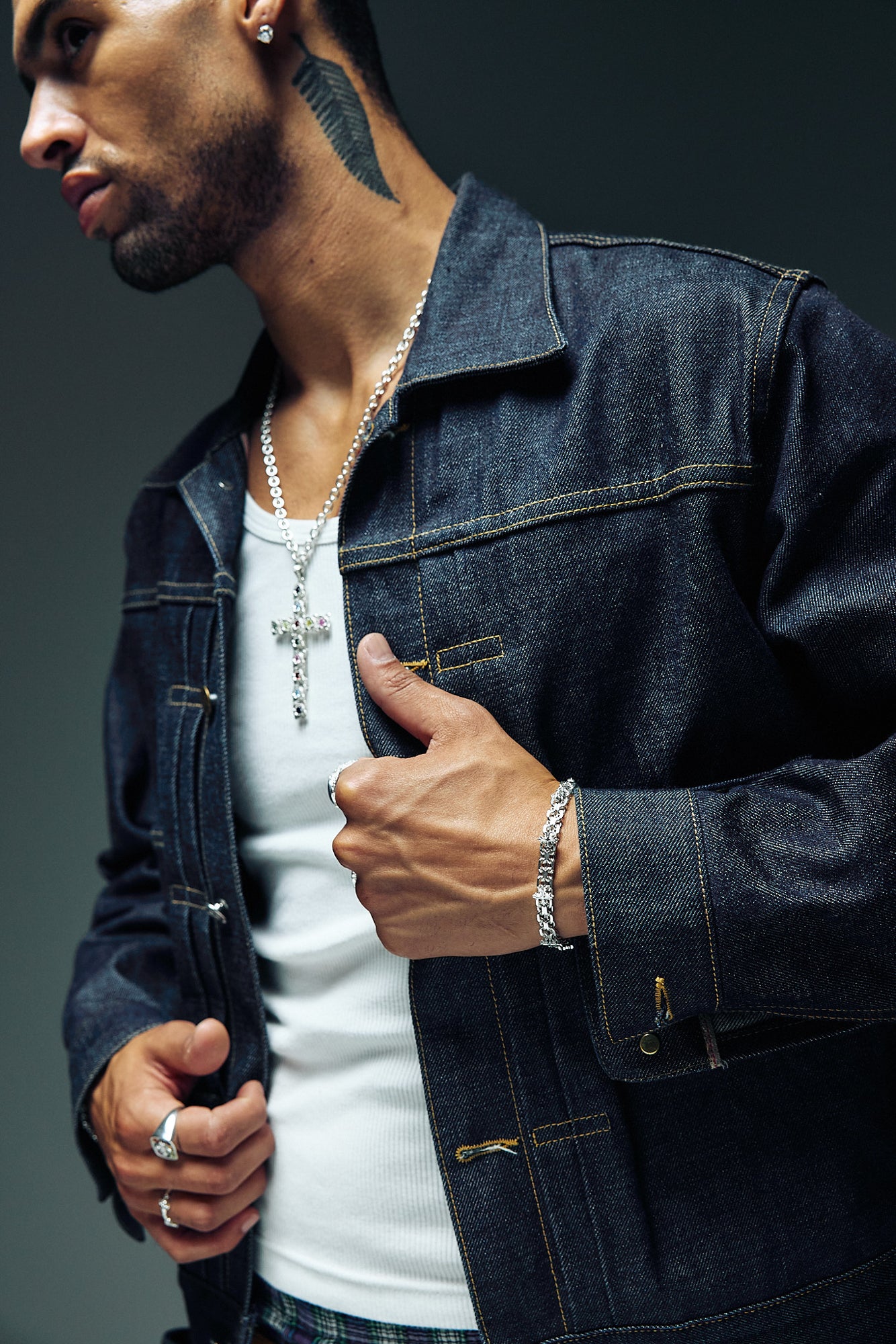 Binary Cross Bracelet