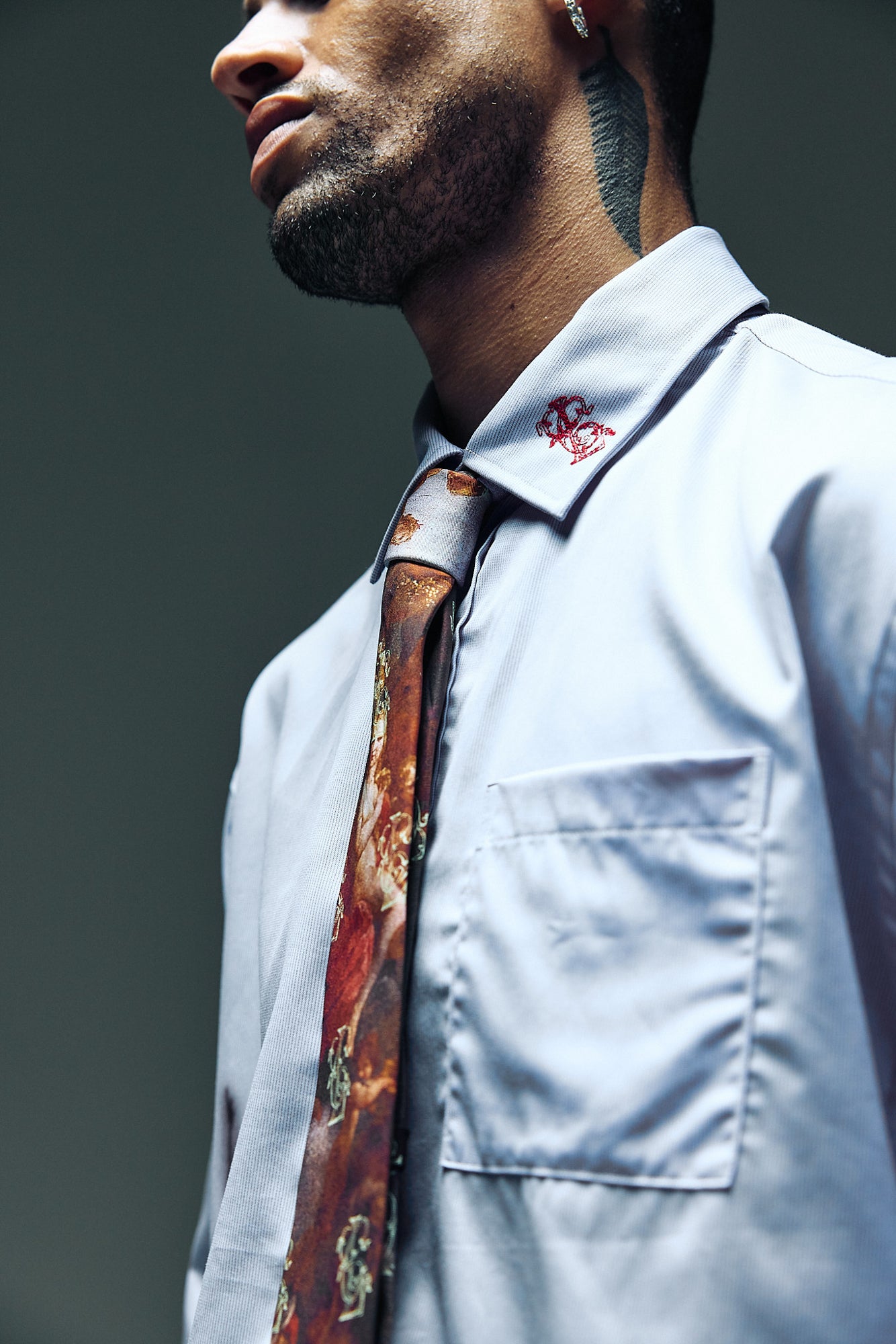 Doves LS Shirt - Blue Pinstripe