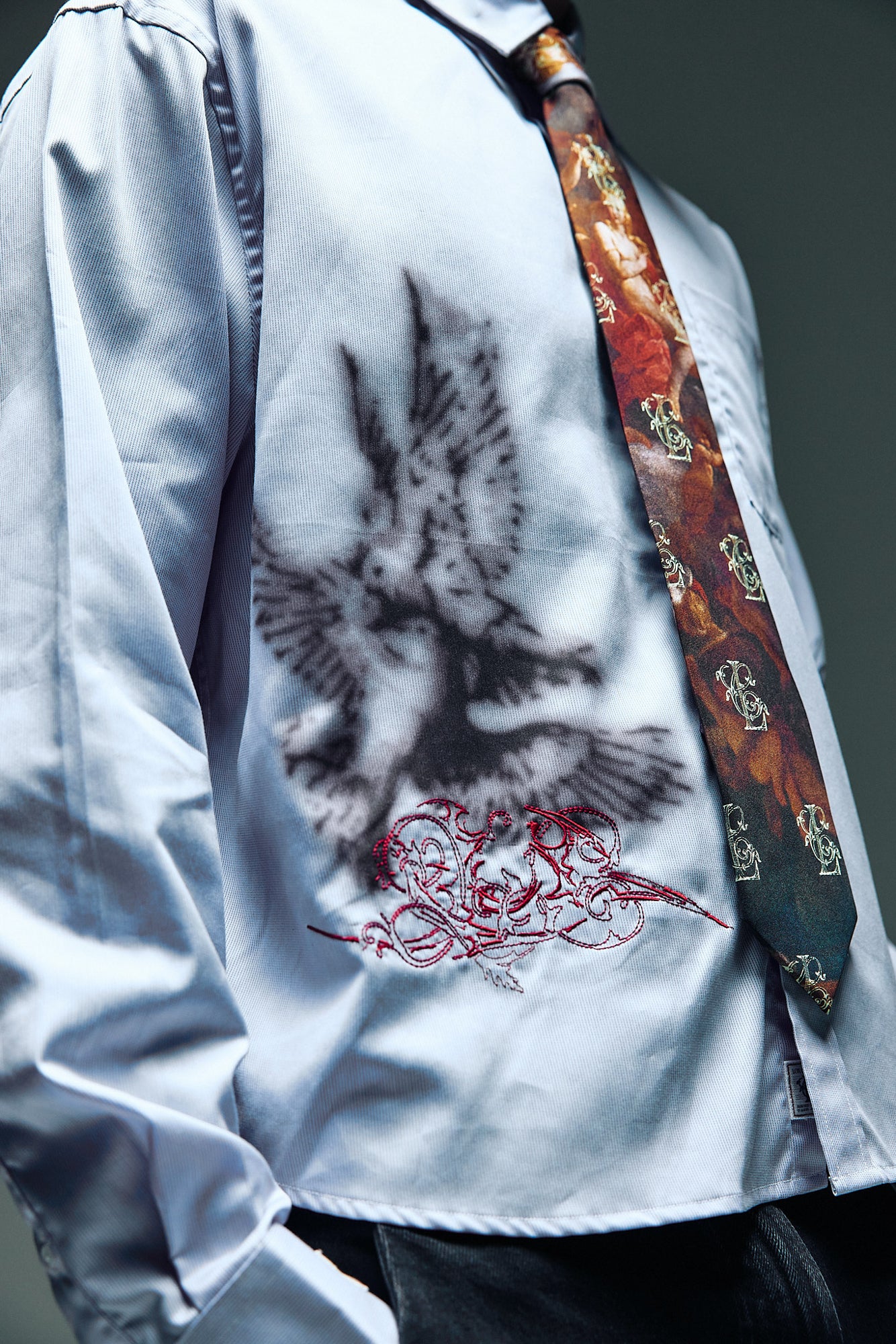 Doves LS Shirt - Blue Pinstripe