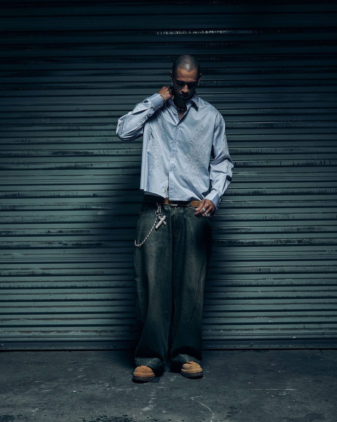 Ave LS Shirt - Blue Pinstripe – Lox & Chain