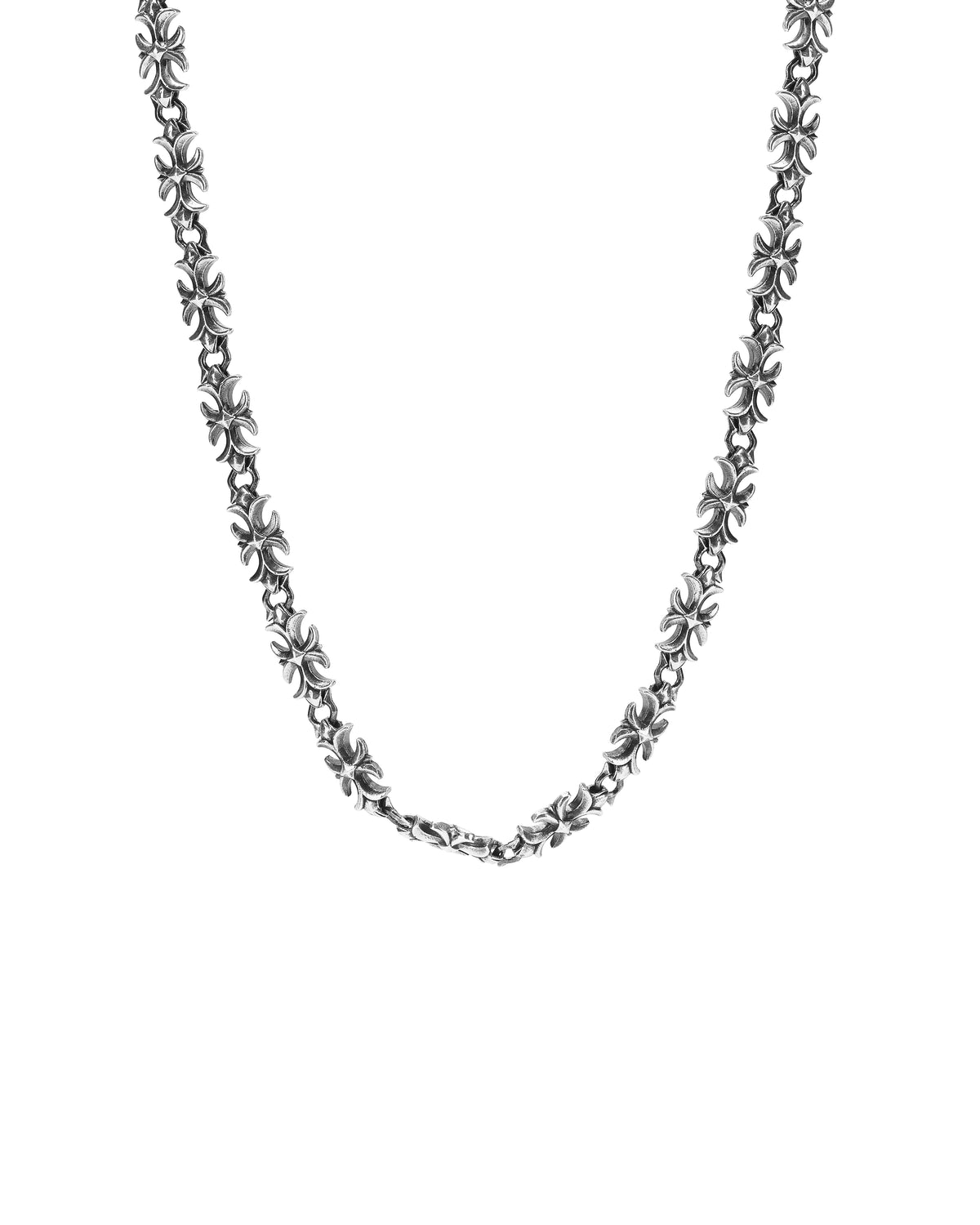 Vaulted Cross Chain Necklace