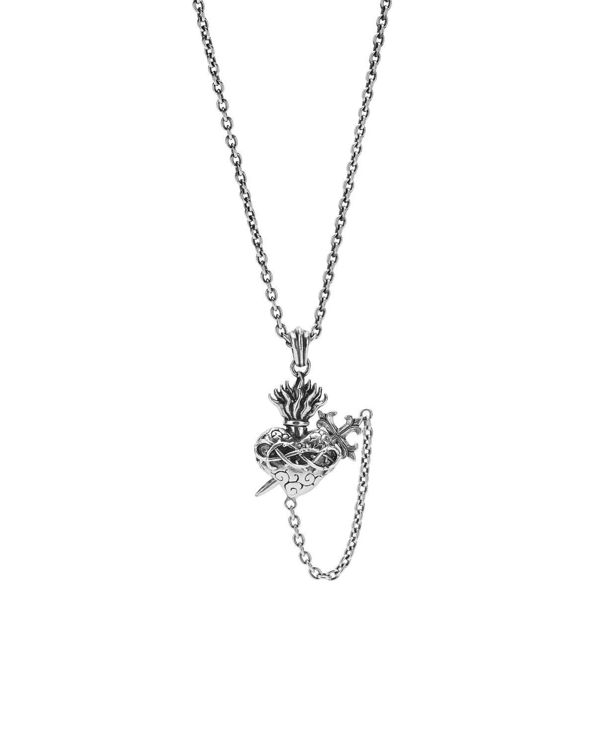 Sacred Heart Locket Rosary