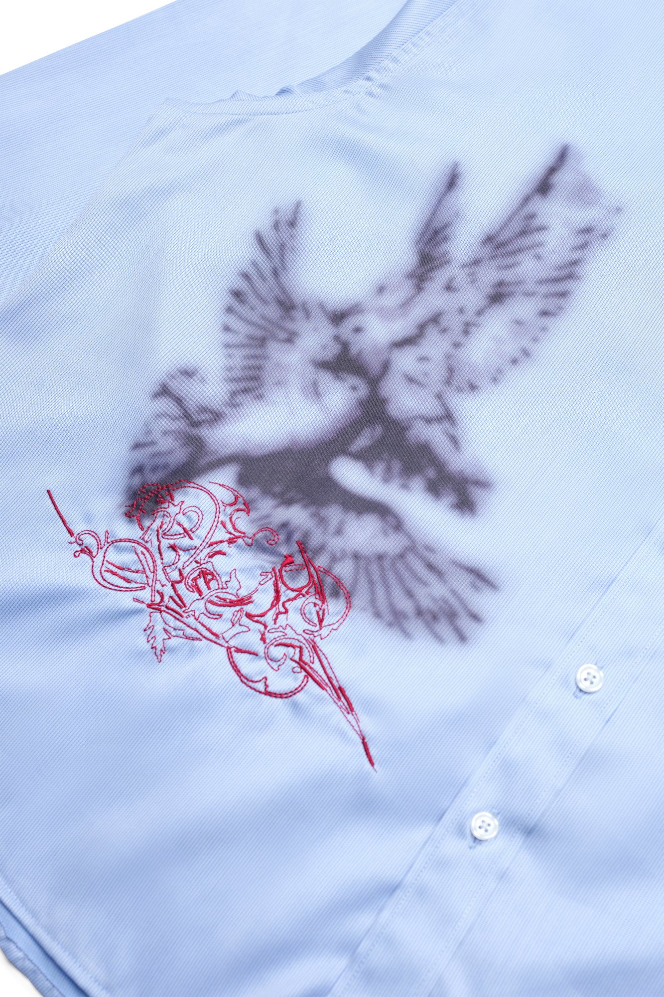 Doves LS Shirt - Blue Pinstripe
