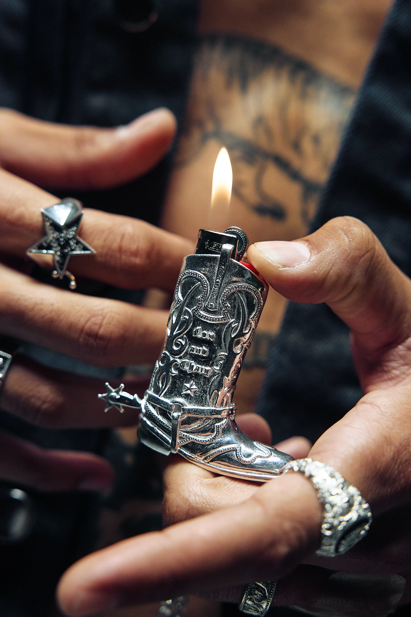 Mini Boot Lighter Necklace