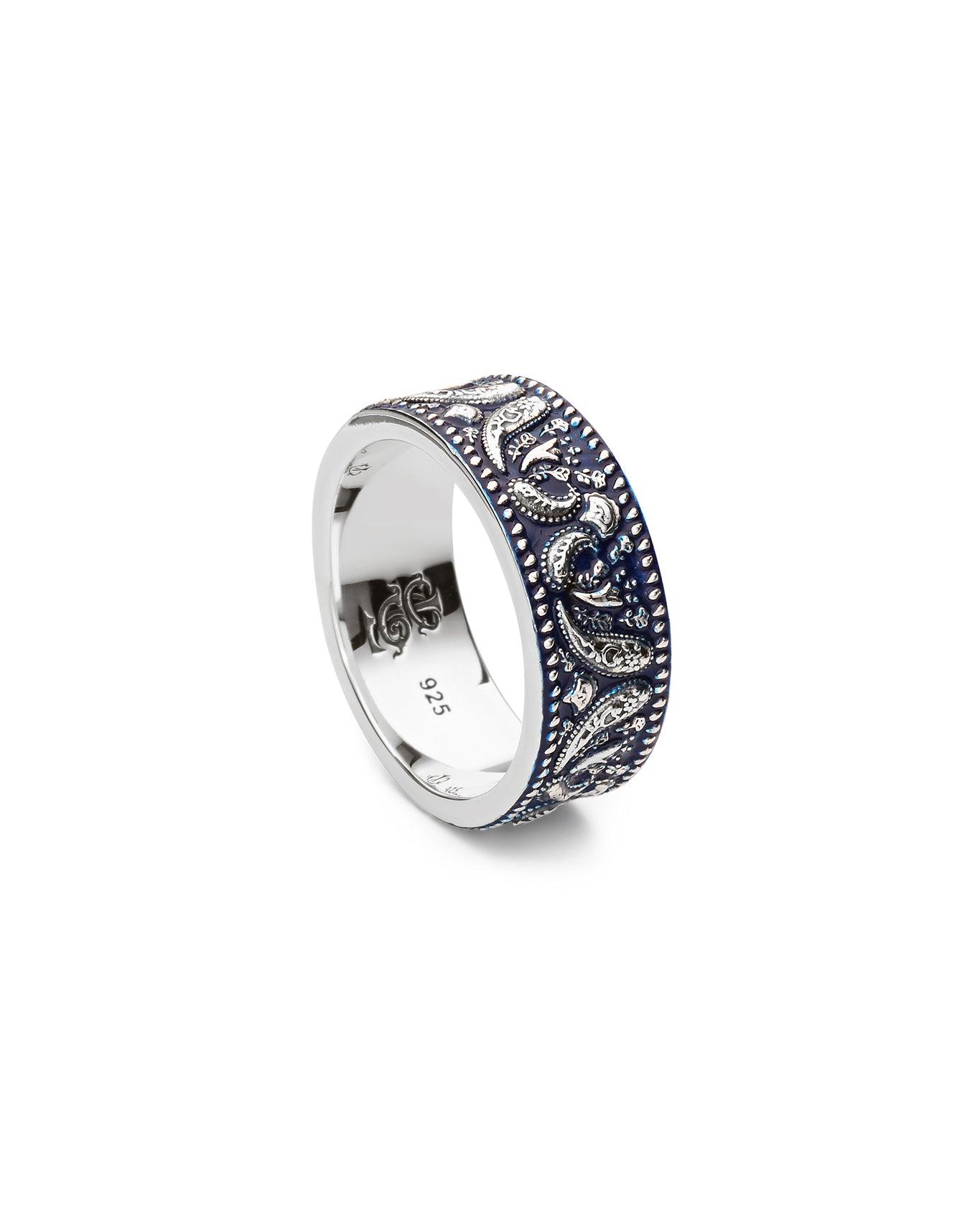 Bandana Ring - Blue Enamel