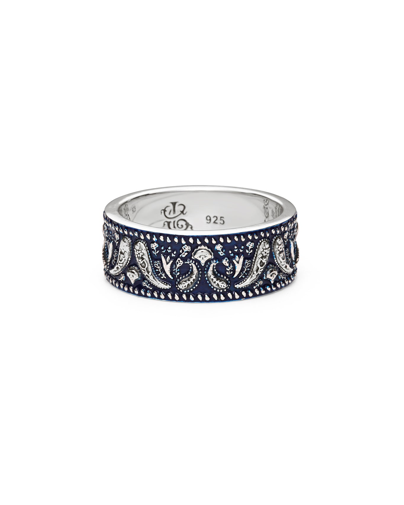 Bandana Ring - Blue Enamel