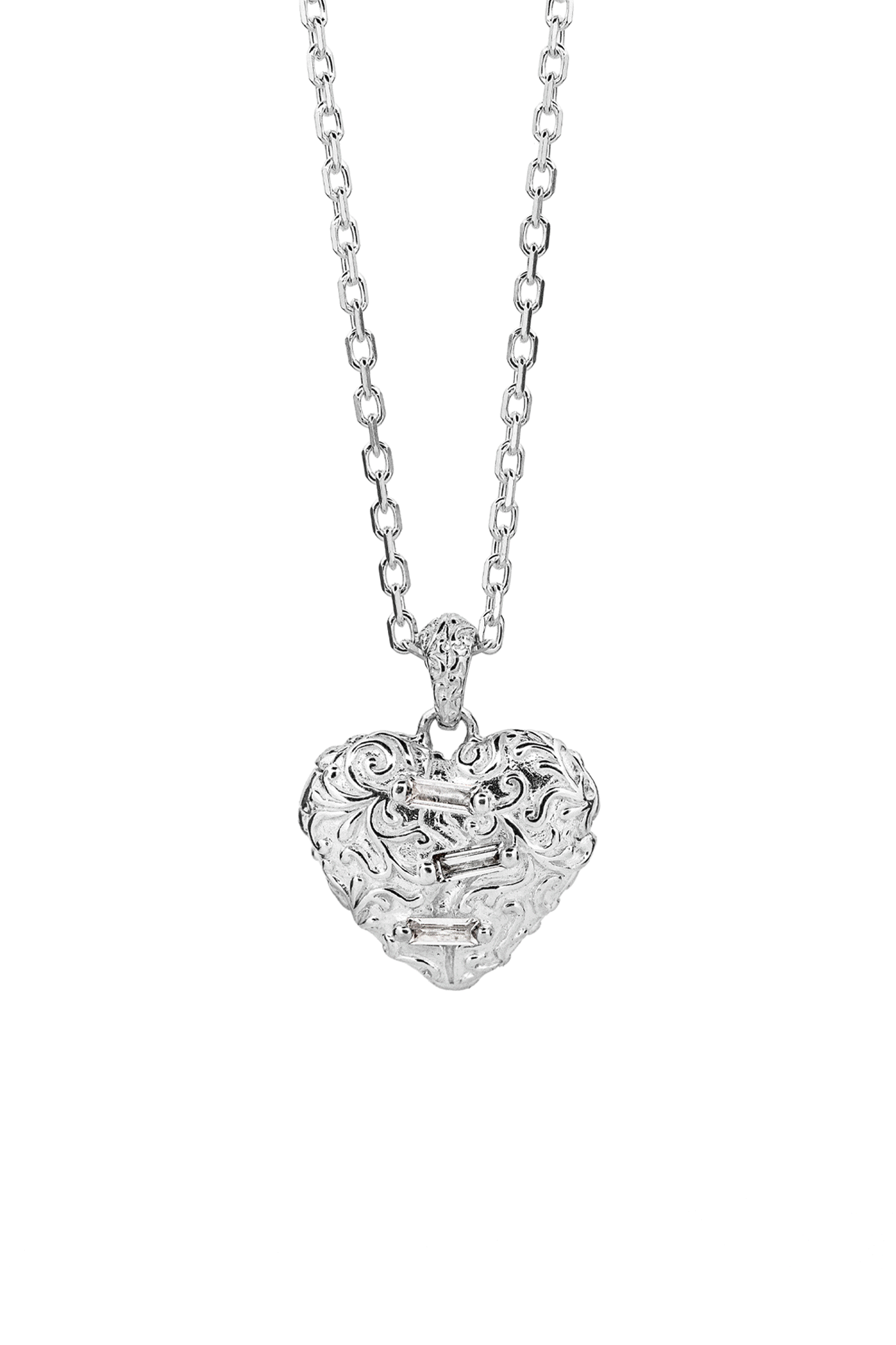Stitched Heart Locket
