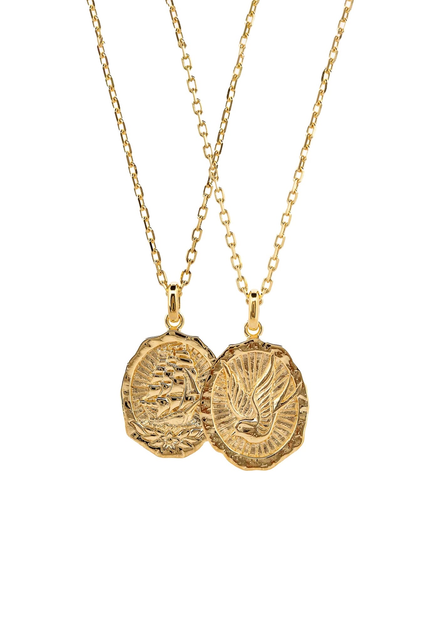 Homebound Necklace (Double Sided) I Gold