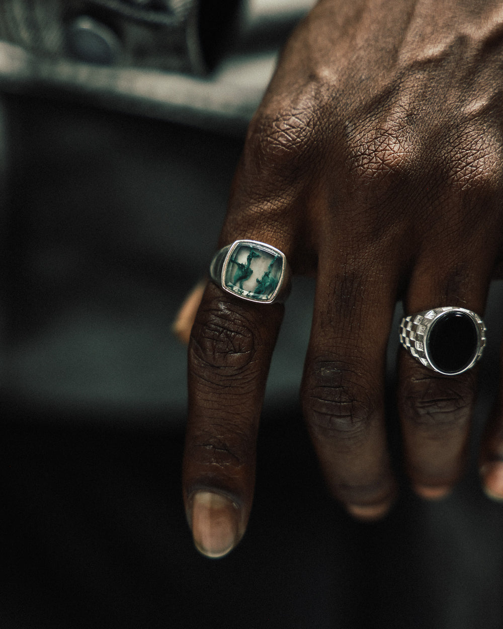 Creed Signet - Moss Agate