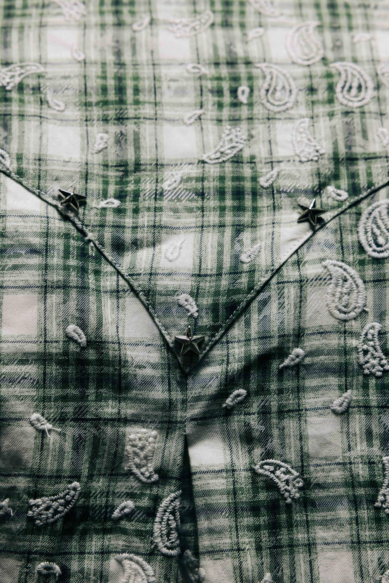 Bandana SS Shirt - Green Plaid