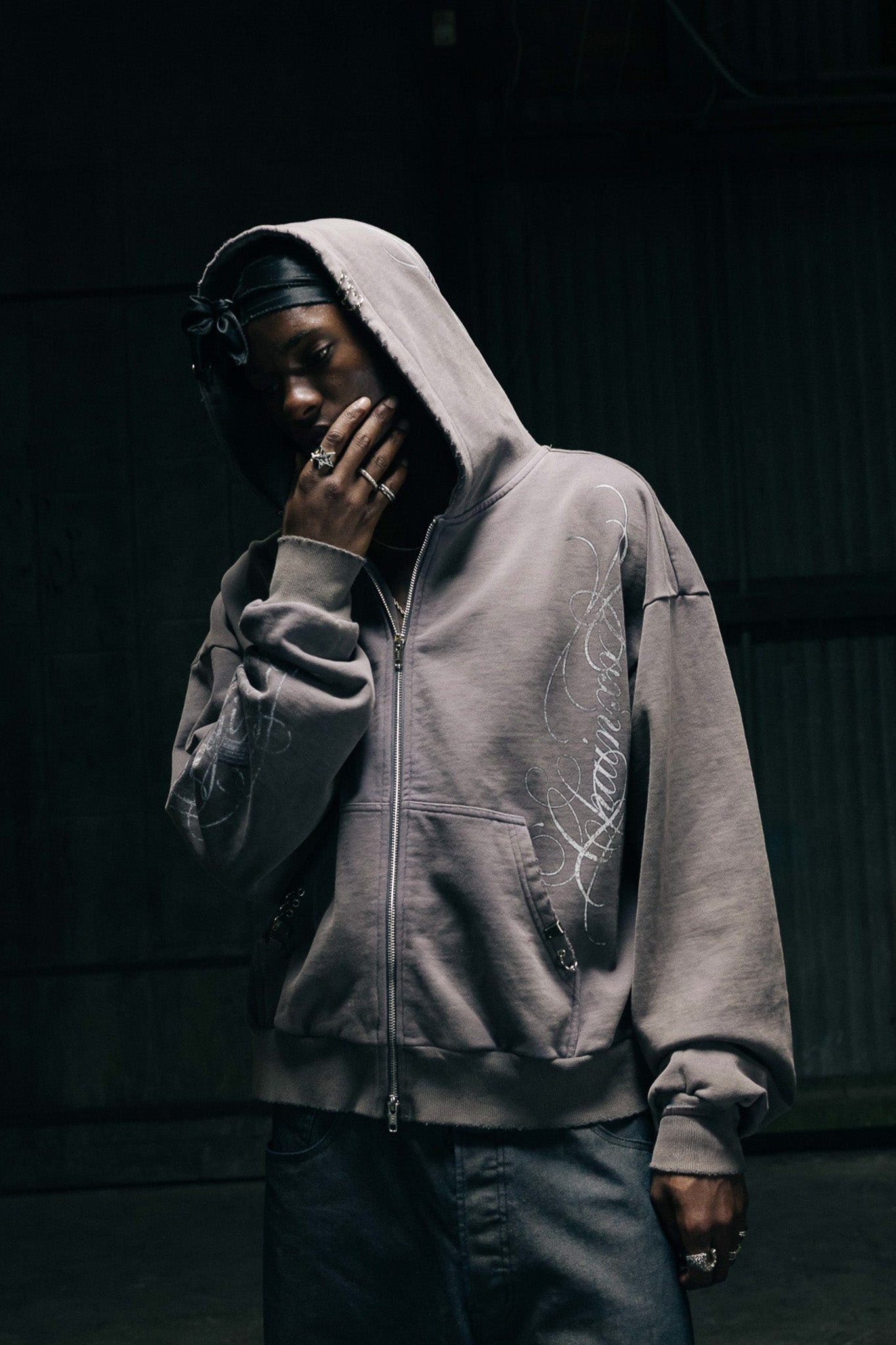 Cowgirls Hoodie - Black Smoke