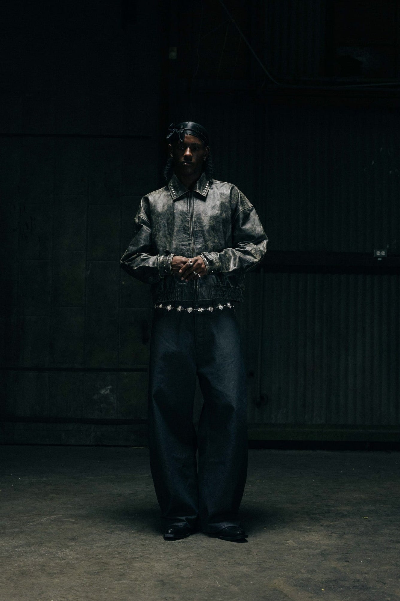 Loose Waxed Trucker Pant