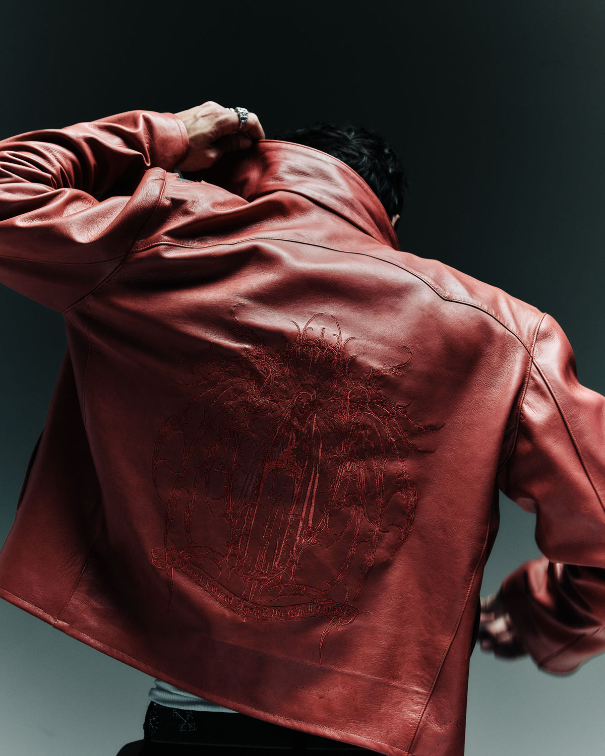 Sanctum Leather Jacket - Red