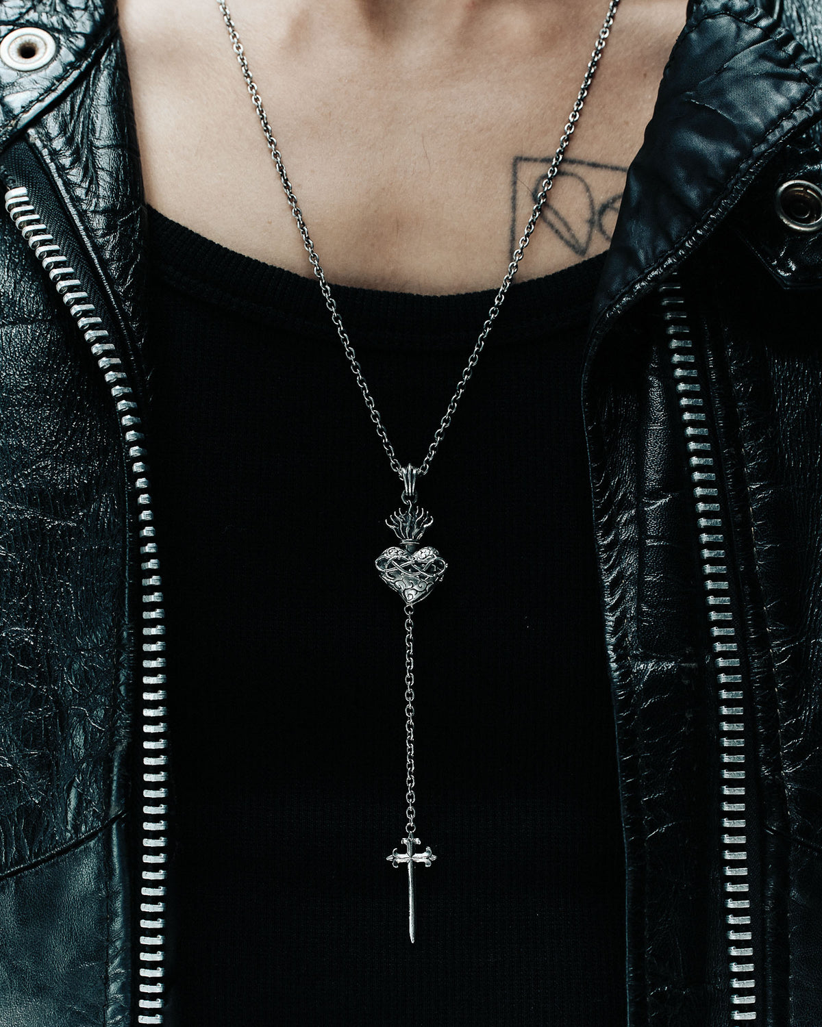 Sacred Heart Locket Rosary