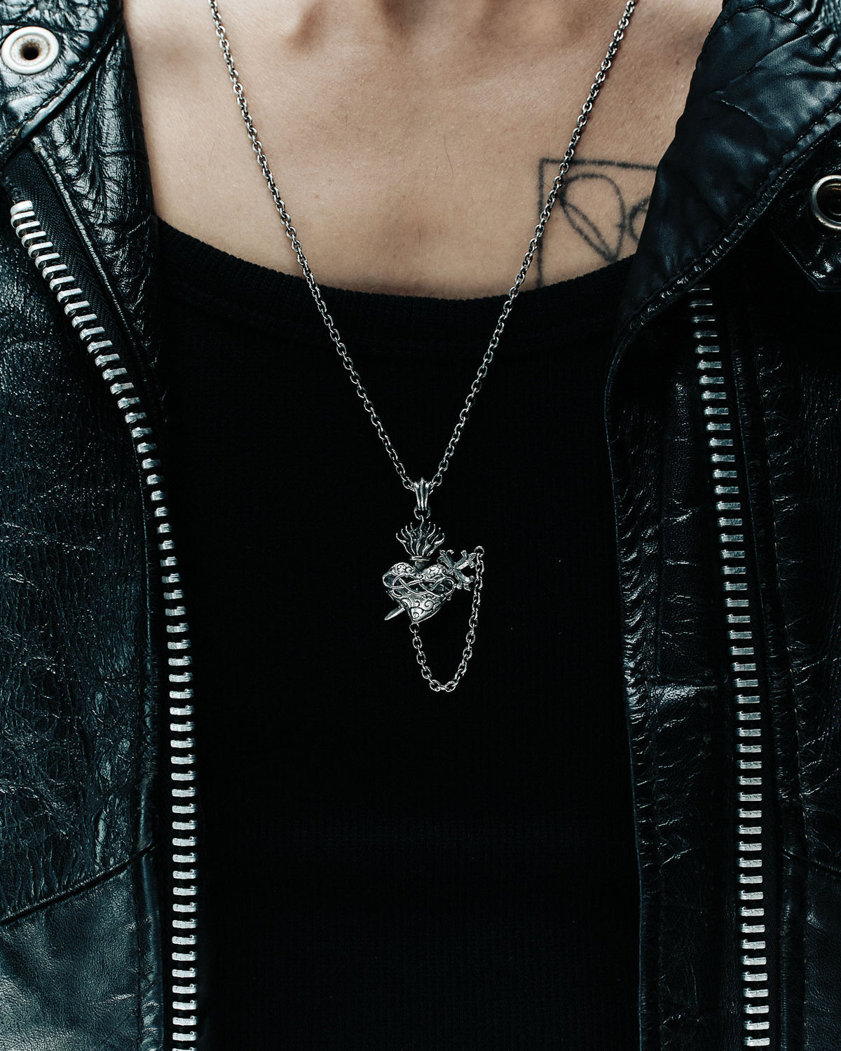 Sacred Heart Locket Rosary