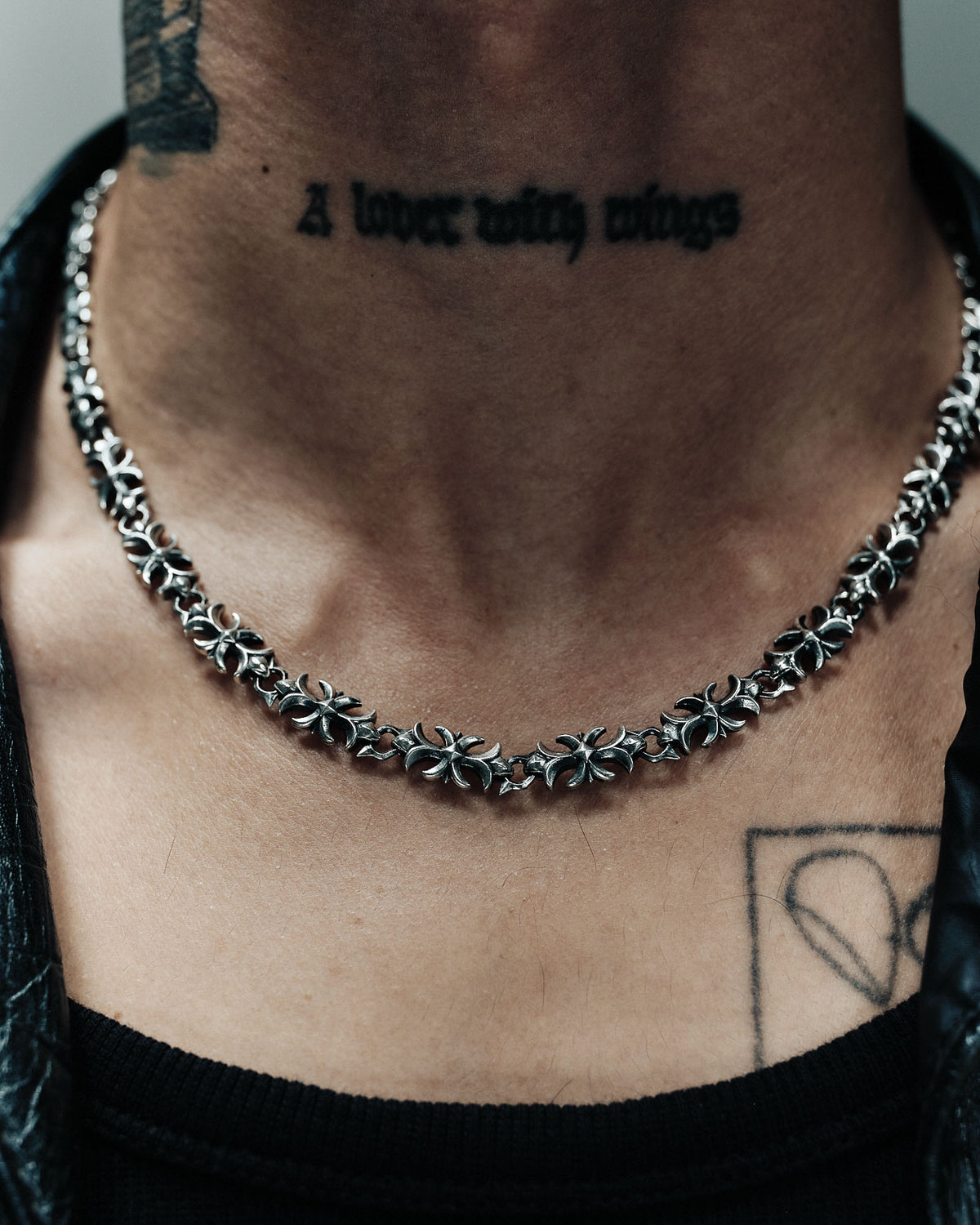 Vaulted Cross Chain Necklace