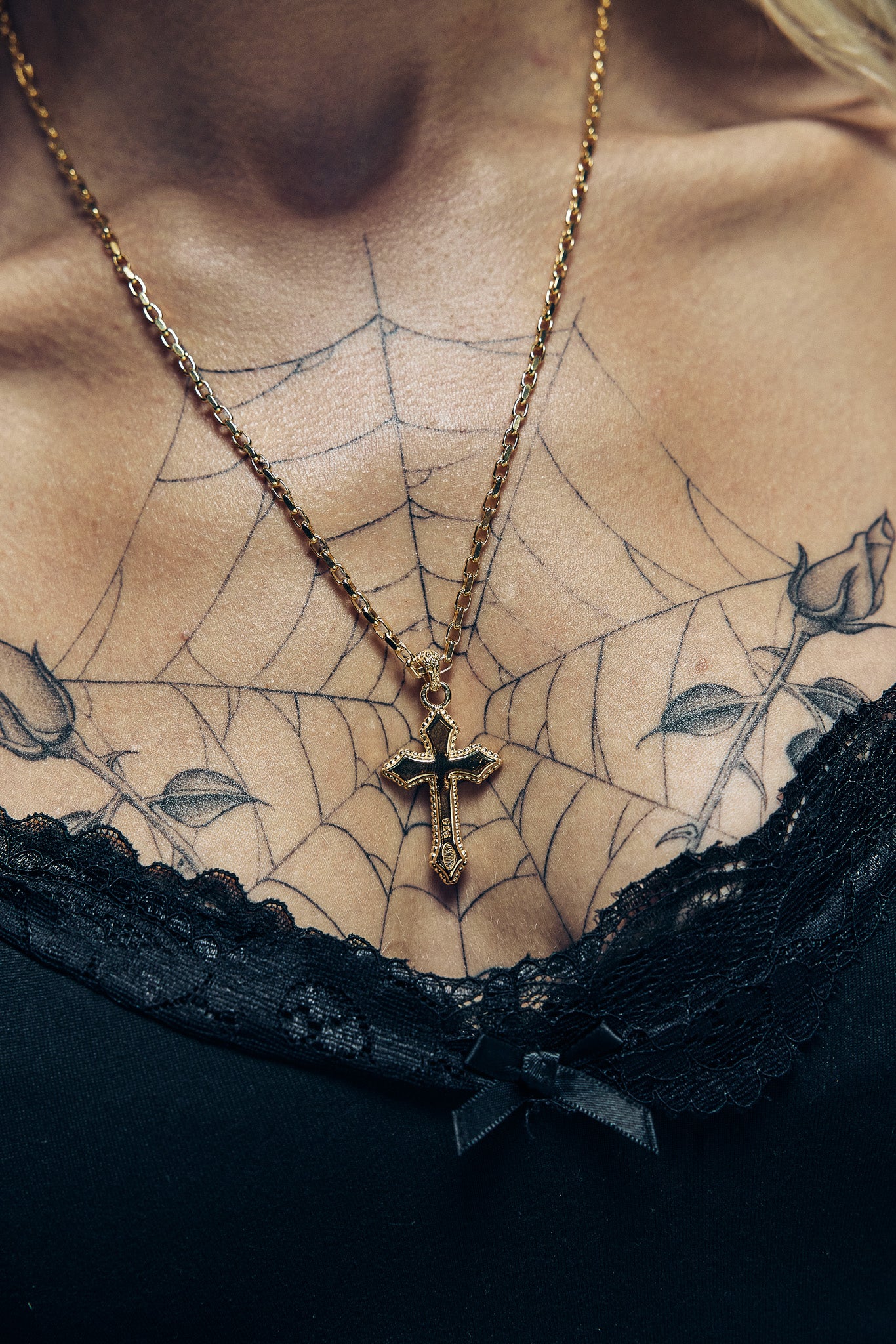 Arcane Cross Necklace | Gold