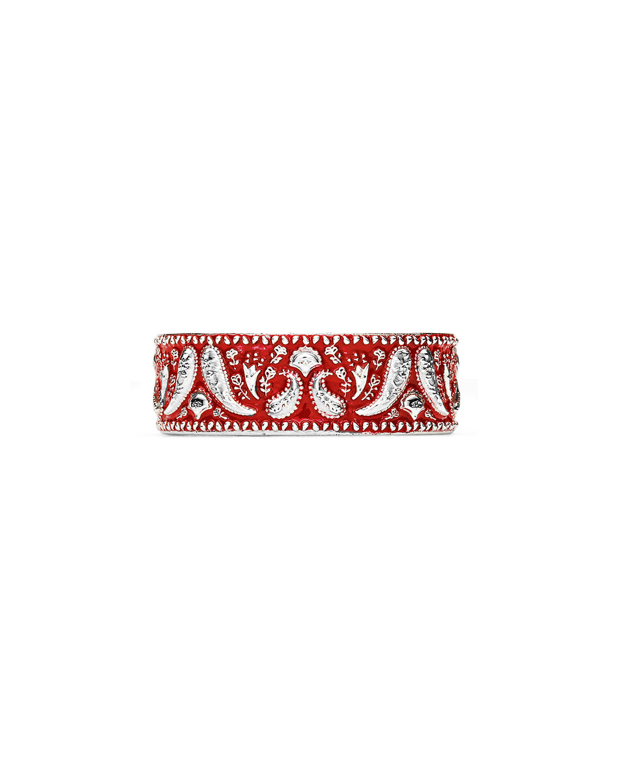 Bandana Ring - Red Enamel – Lox & Chain