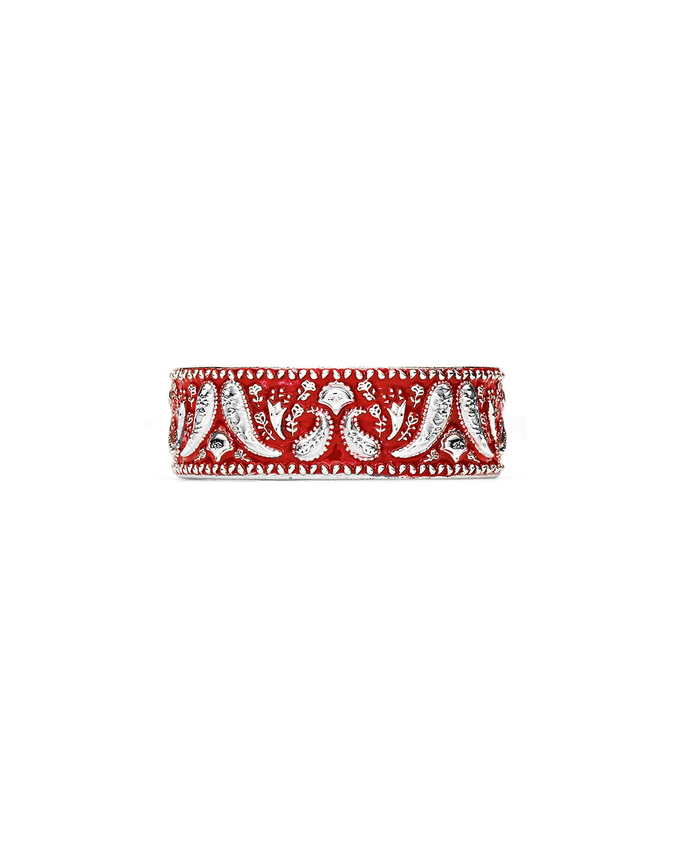 Bandana Ring - Red Enamel