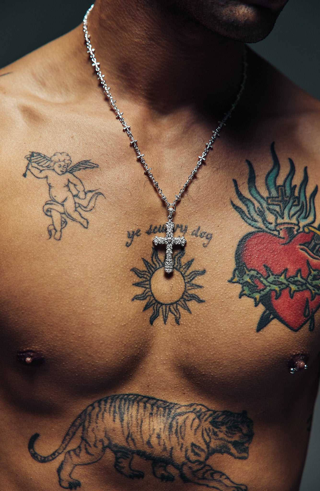 Baroque Cross Necklace – Lox & Chain