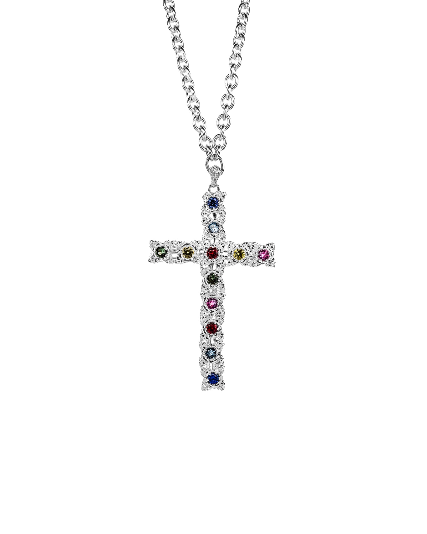 Big Bouquet Cross Necklace