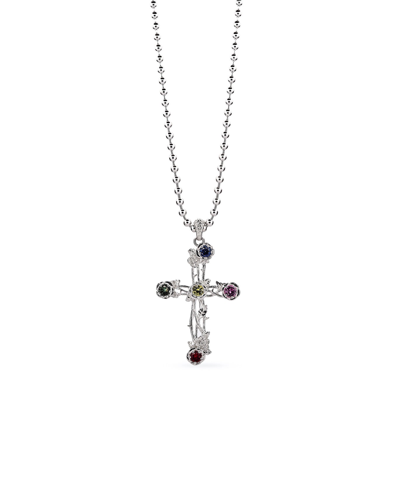 Bouquet Cross Necklace