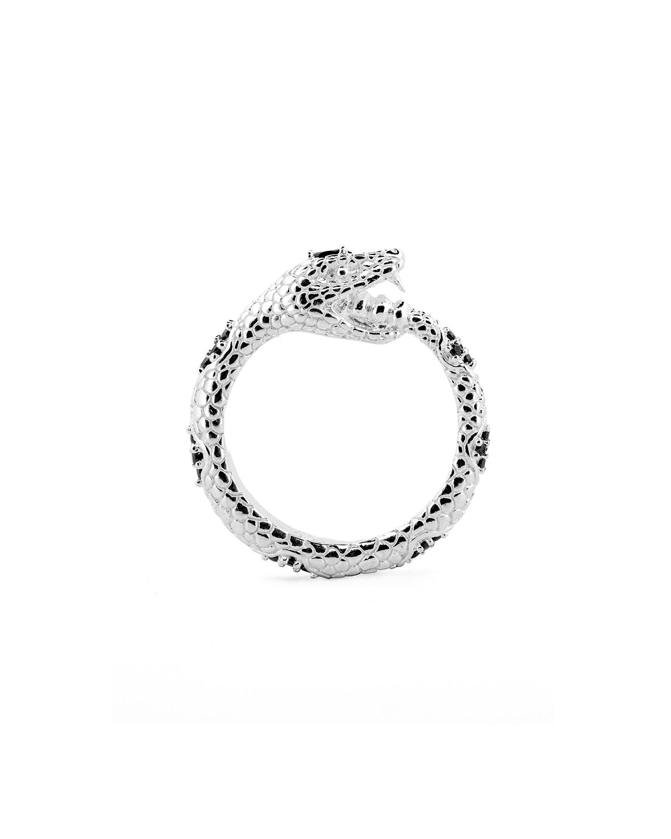 Ouroboros Ring - Black Spinel