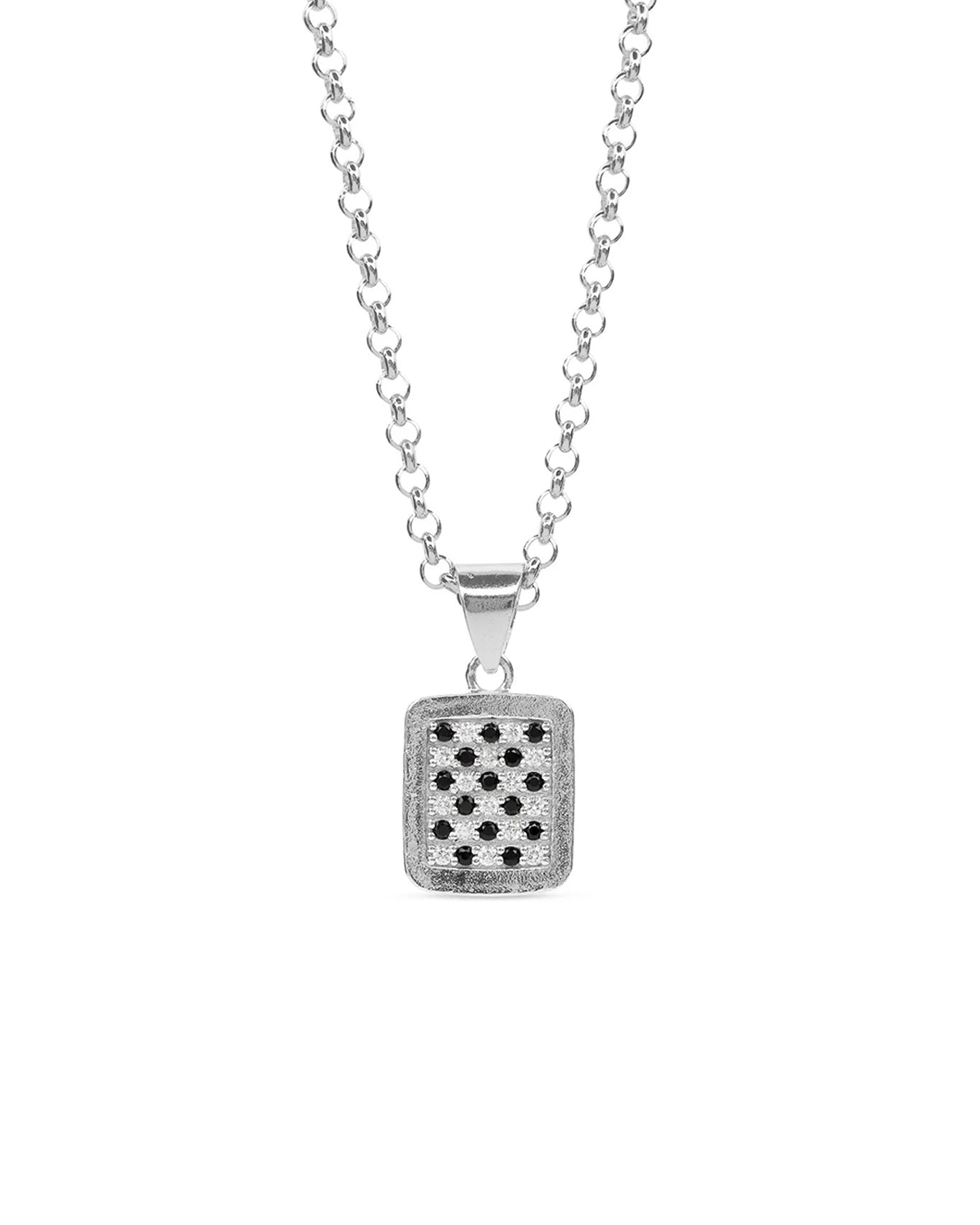 Pavé Chess Necklace