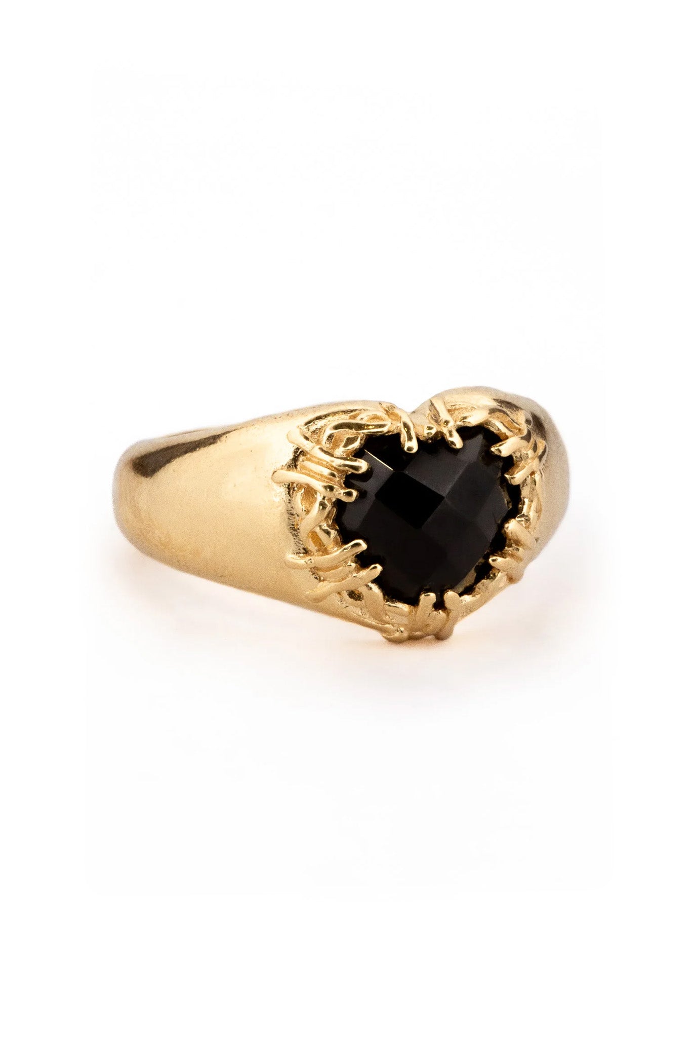 Barbed Heart Signet | Gold