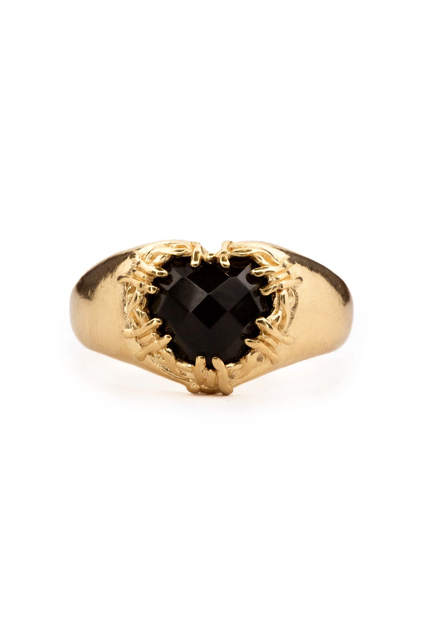 Barbed Heart Signet | Gold
