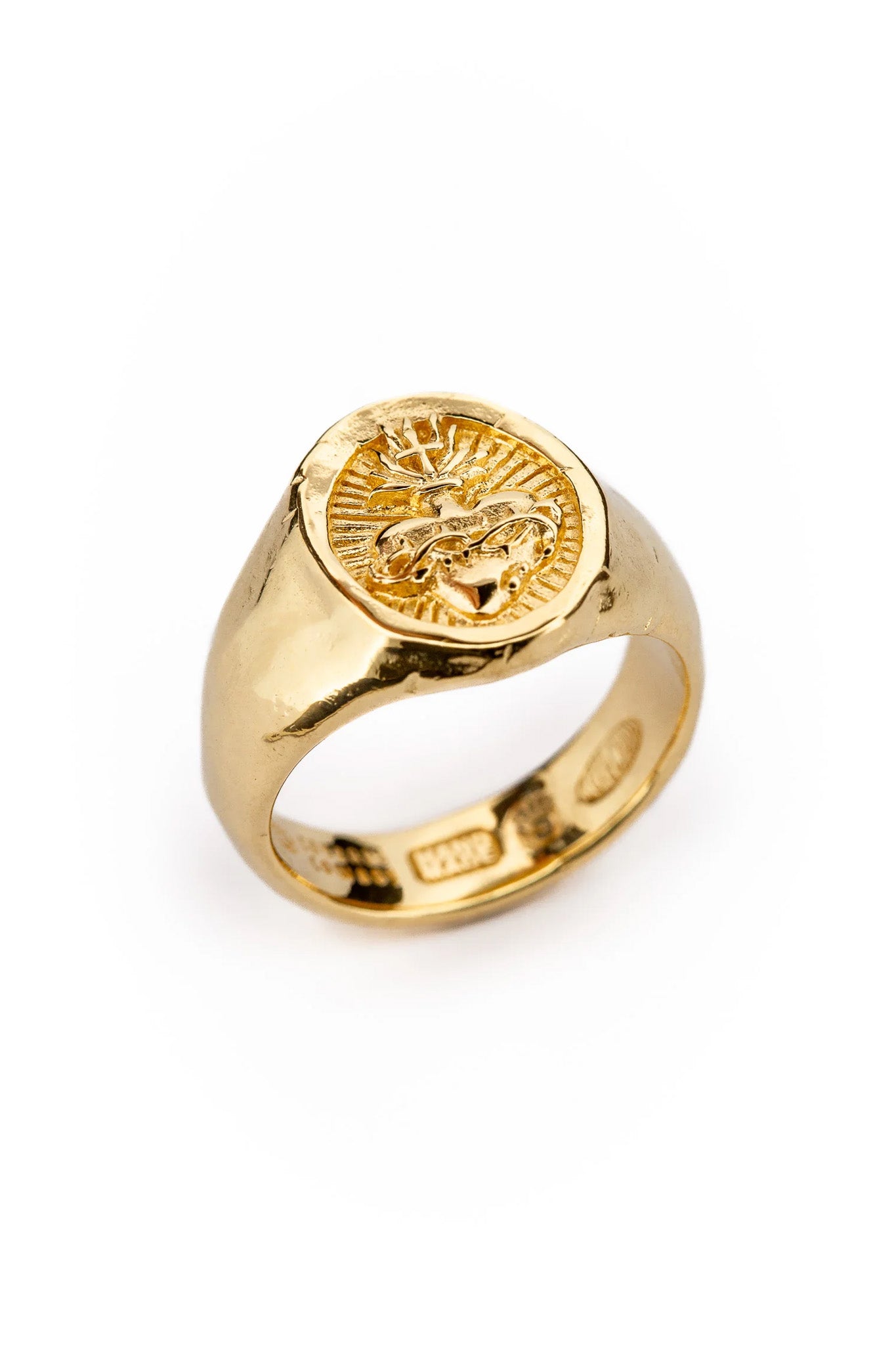 Sacred Heart Signet I Gold – Lox & Chain
