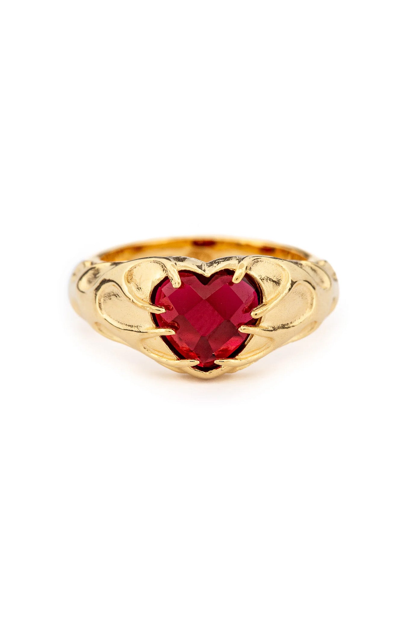 Flaming Heart Signet | Gold