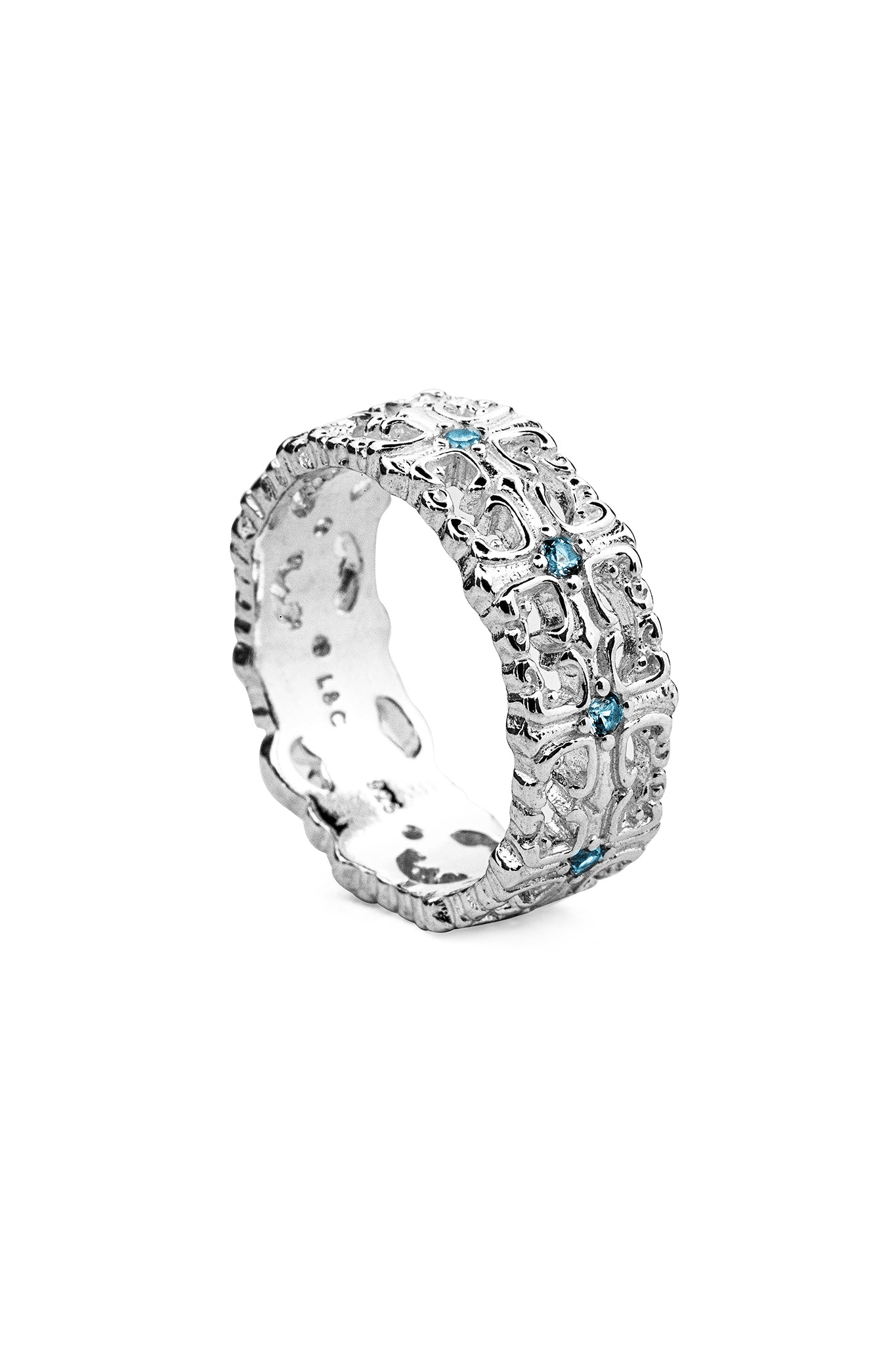 シルバー925リング　「Lox&chain」silver ring LOX & CHAIN HER - RING SILVER 925 – Pretty Rad Store