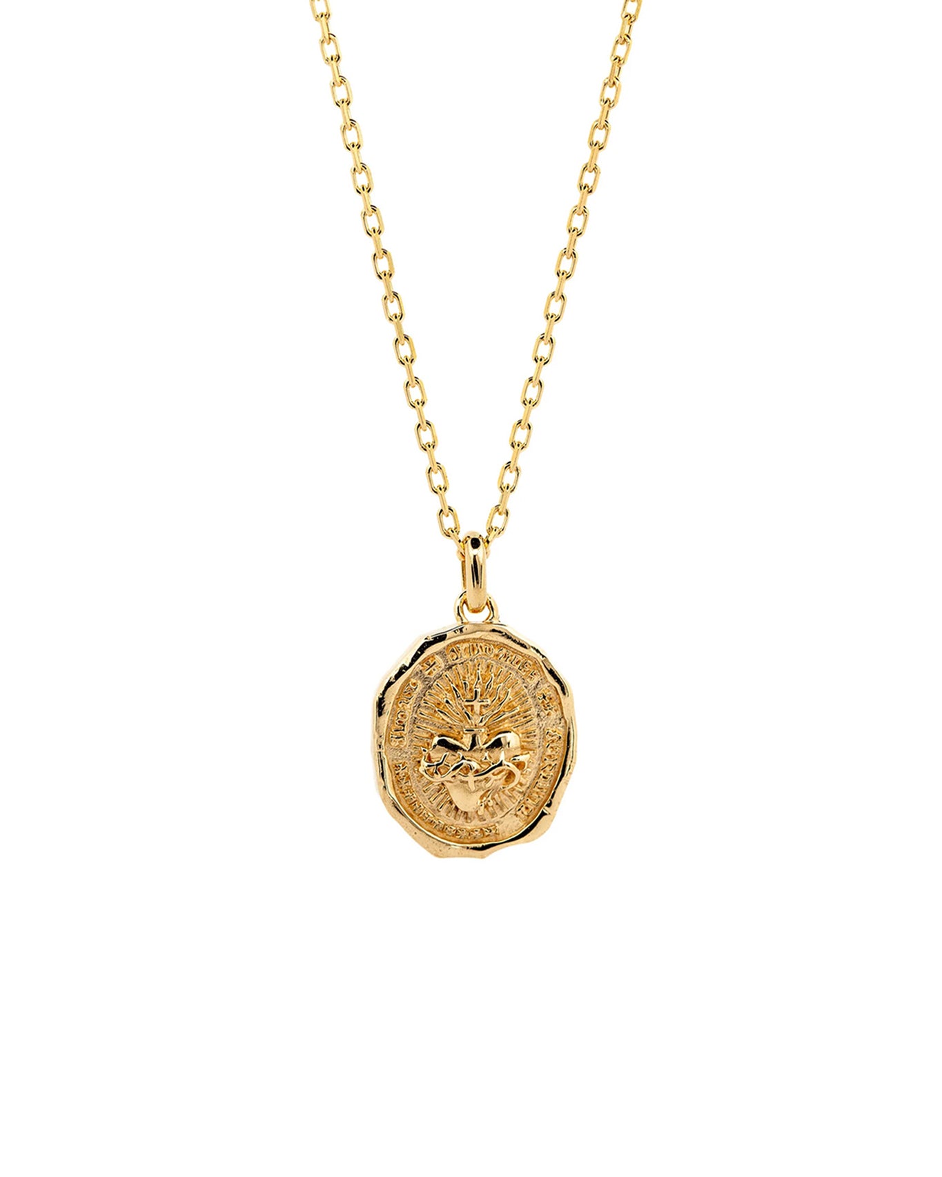 Sacred Heart Necklace I Gold