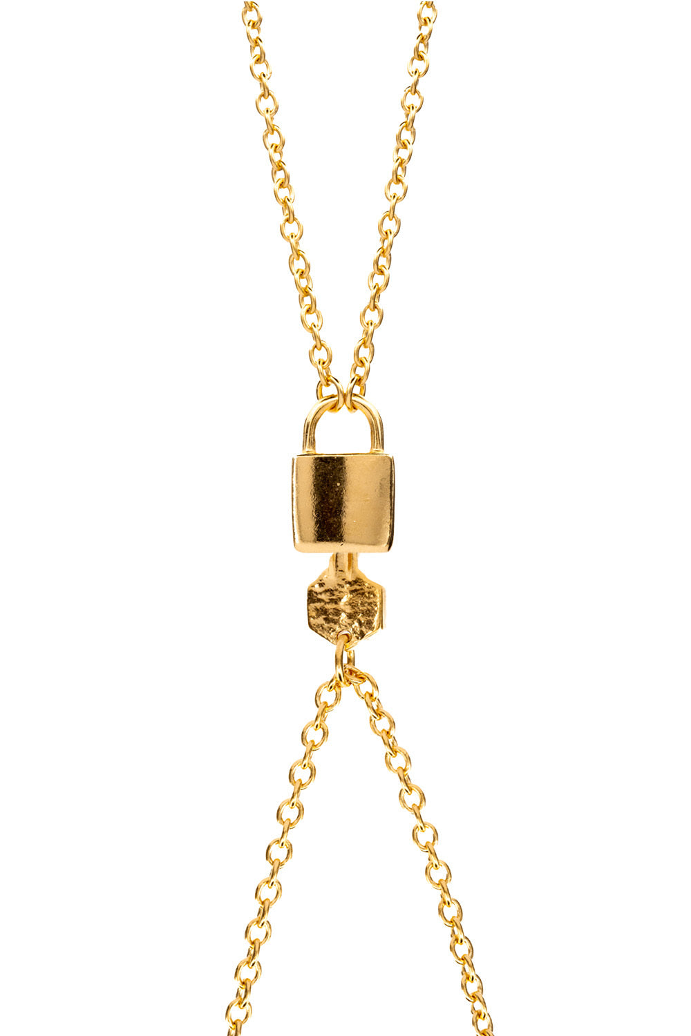 Lil' Lock and Key Necklace - Twin Kit | Gold